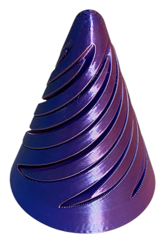 Pass Through Fidget Cone - 3-1/2" x 3" - Red / Blue