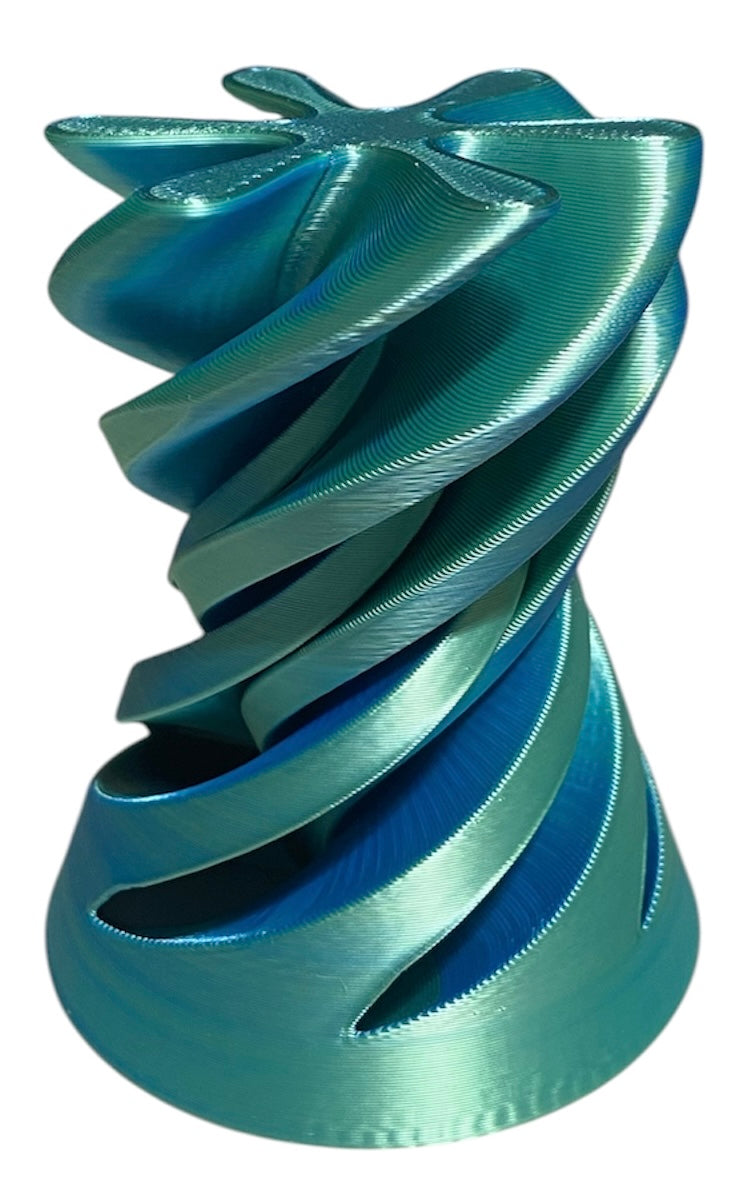 Pass Through Fidget Cone - 3-1/2" x 3" - Blue / Green