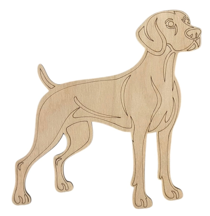 Weimaraner Shape - 1/4" Birch - S593
