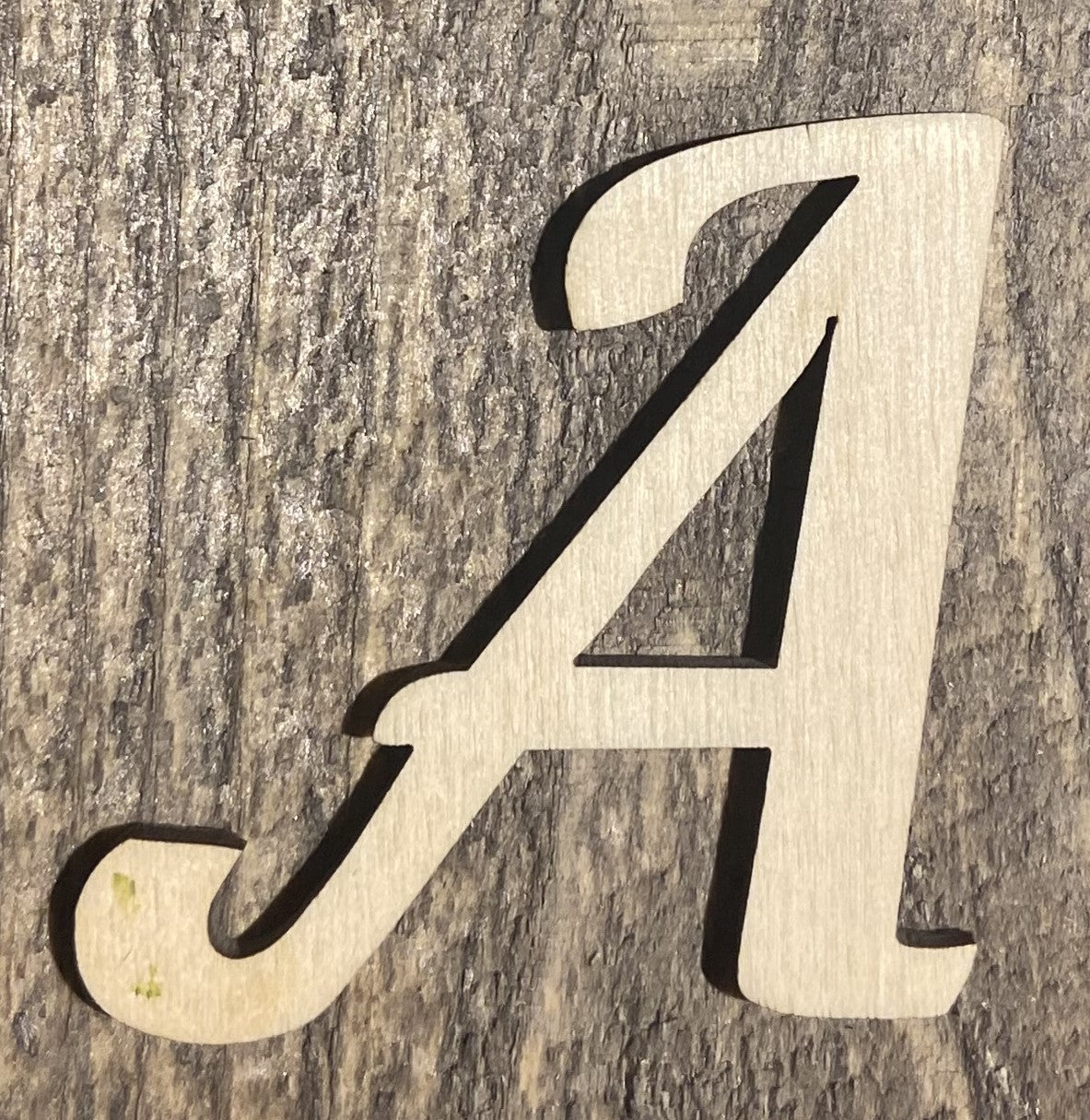 Unfinished 1/8" Plywood Letter - 2" Tall - A-Z - Font #03