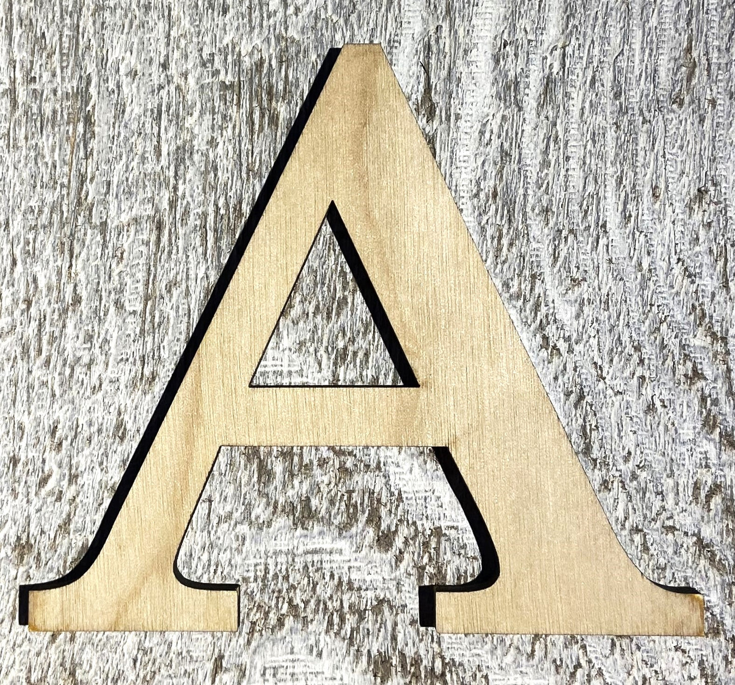 Unfinished 1/8" Plywood Greek Letter - 2" Tall - Font #02