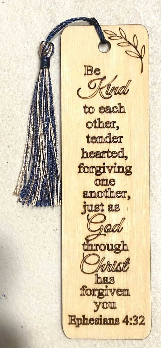 Wood Bookmark - Bible Verse - Ephesians 4:32