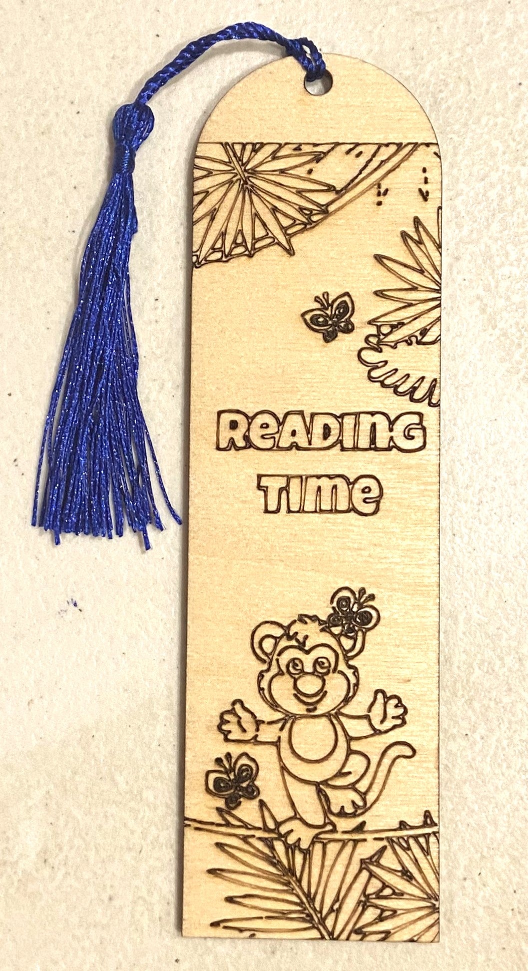 Wood Bookmark - Kids - Reading Time