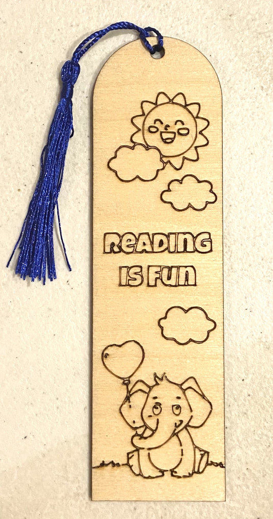 Wood Bookmark - Kids - Reading Is Fun