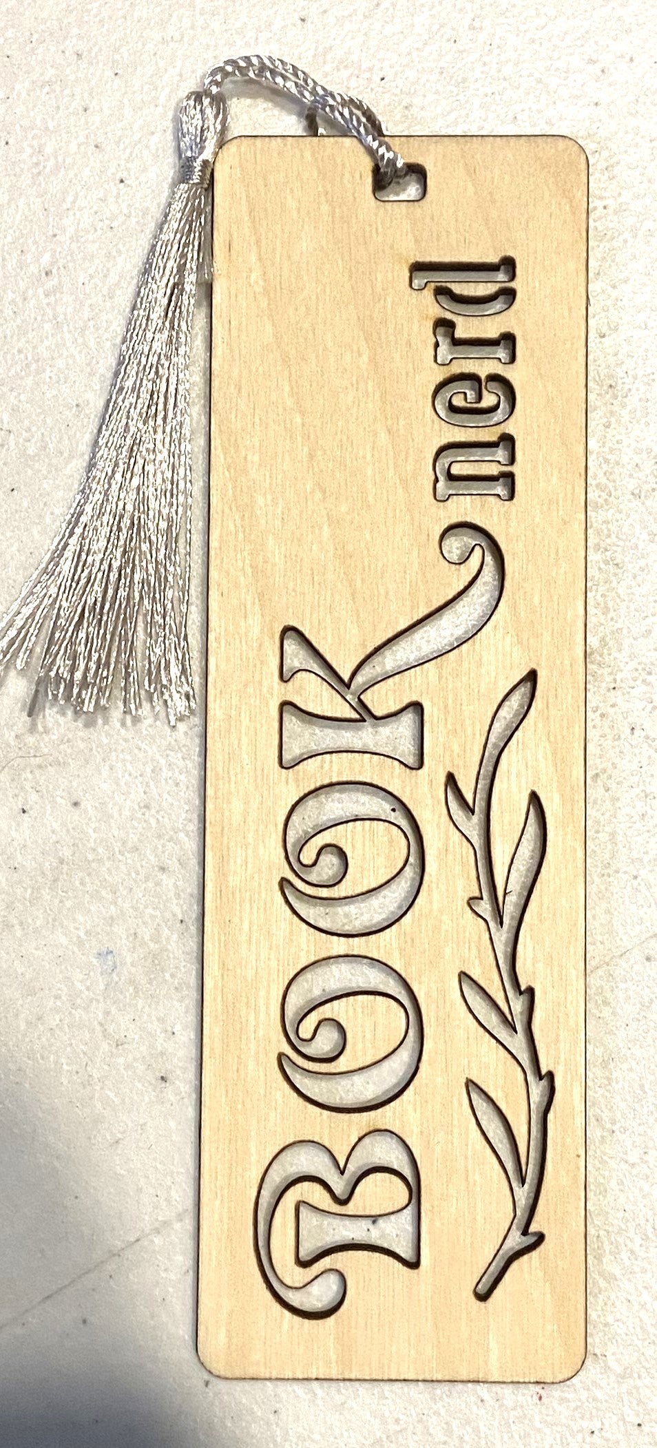 Wood Bookmark - Book Nerd - SilverTassel