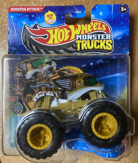 2025 Hot Wheels Monster Trucks Beast Bashers #1 Scratch Attack