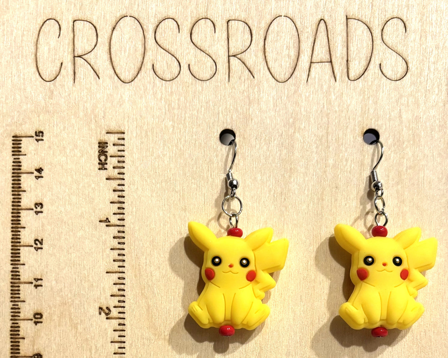 Pokemon Focal Bead Earrings