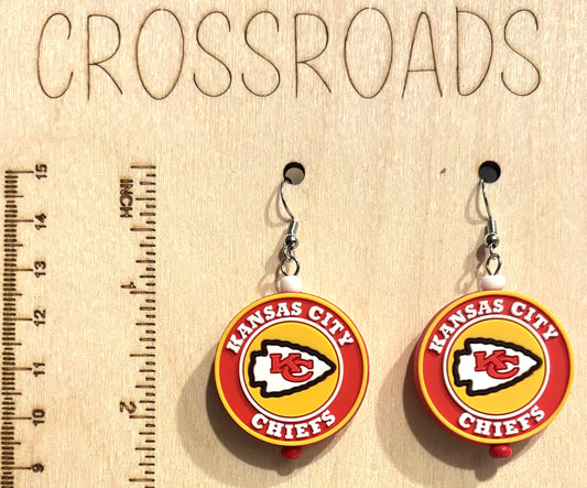 Focal Bead Earrings Chiefs