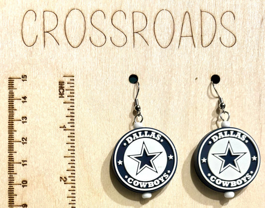 Focal Bead Earrings Cowboys