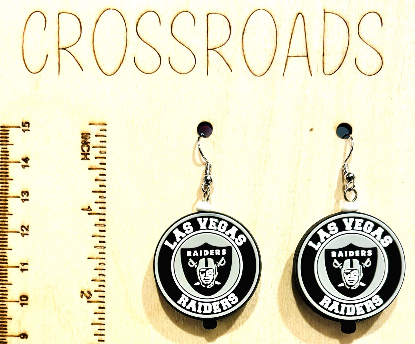 Focal Bead Earrings Raiders