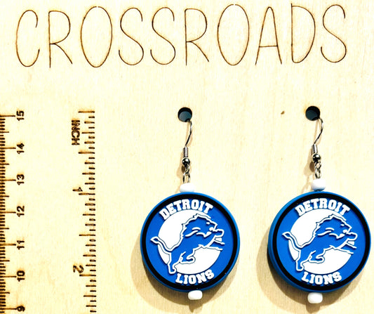 Focal Bead Earrings Lions