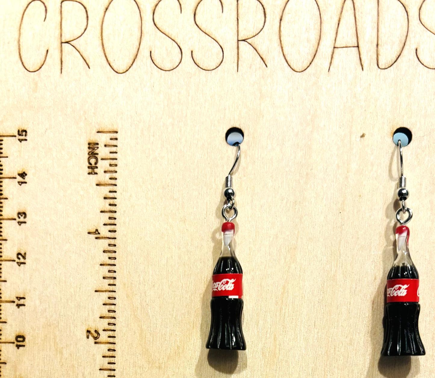 Resin Charm Earrings Coke