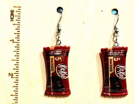 Resin Candy Bar Charm Earrings - BE111