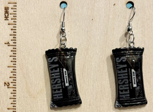 Resin Candy Bar Charm Earrings - BE112