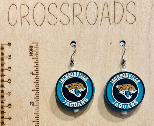 Sports Team Focal Bead Earrings - Jaguars - BE127