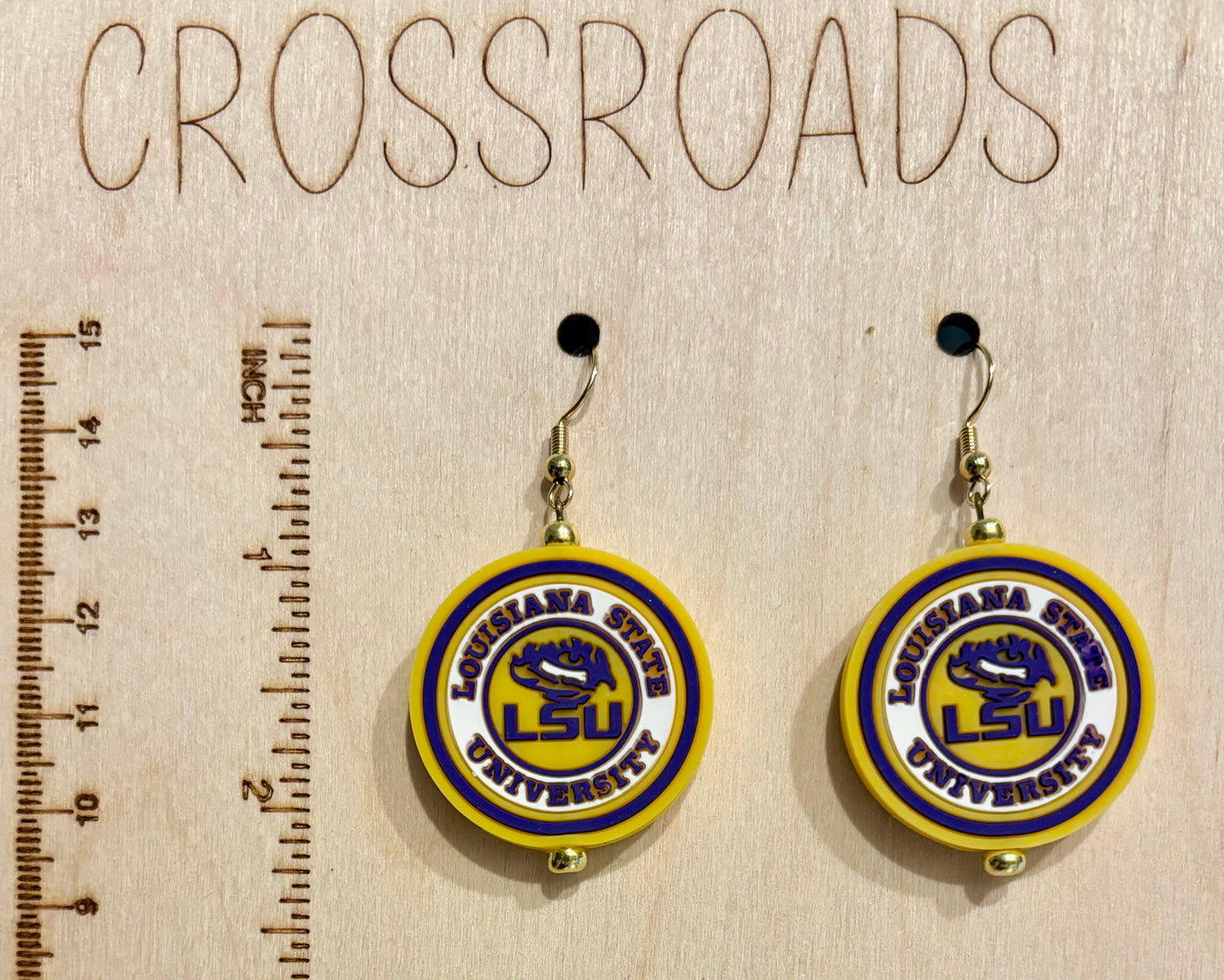 Focal Bead Earrings - Louisiana  - BE172