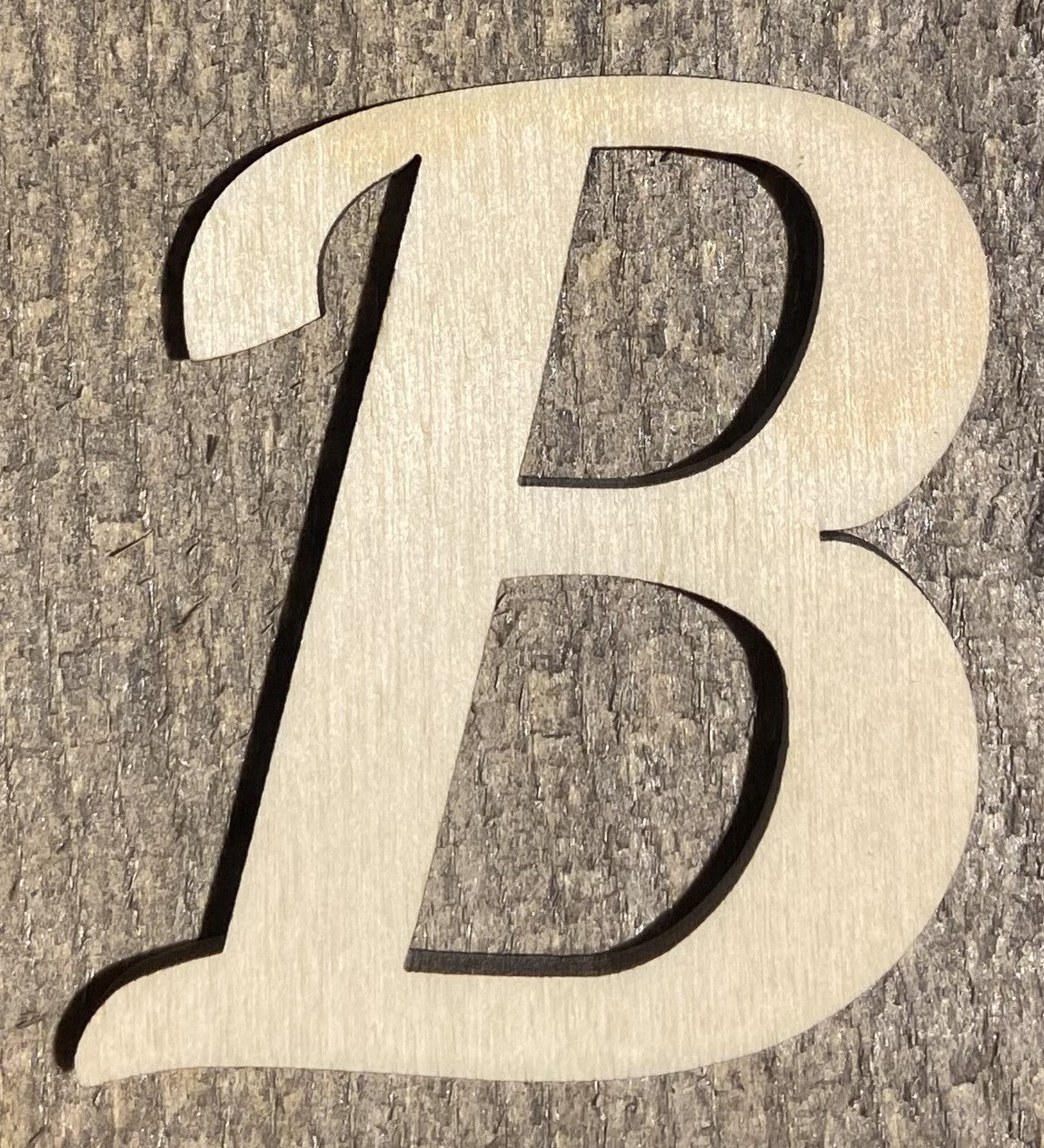 Unfinished 1/8" Plywood Letter - 2" Tall - A-Z - Font #03