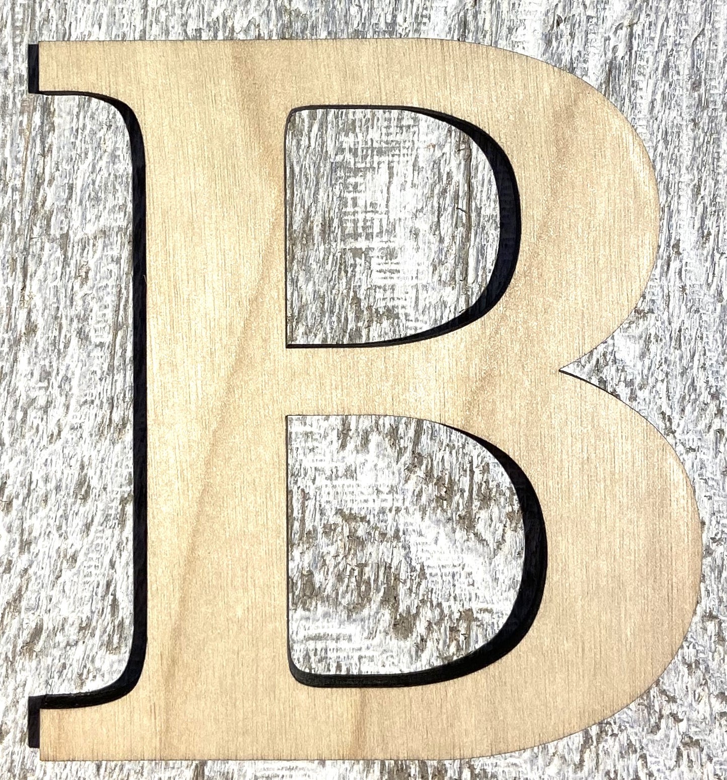 Unfinished 1/8" Plywood Greek Letter - 2" Tall - Font #02