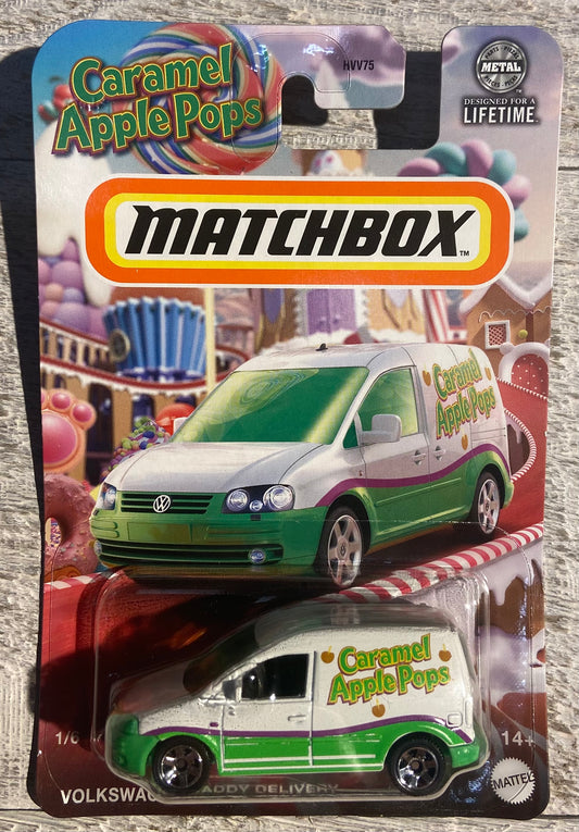 2025 Matchbox Candy Car #1 Volkswagen Caddy Delivery CARAMEL APPLE POPS