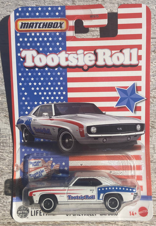 2025 Matchbox Candy Car #1 69 Chevrolet Camaro TOOTSIE ROLL