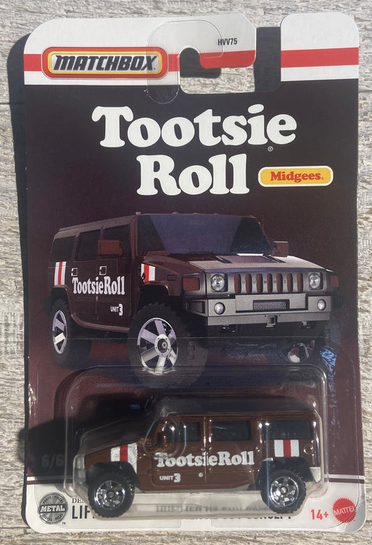 2025 Matchbox Candy Car #6 Hummer H2 SUV Concept TOOTSIE ROLL