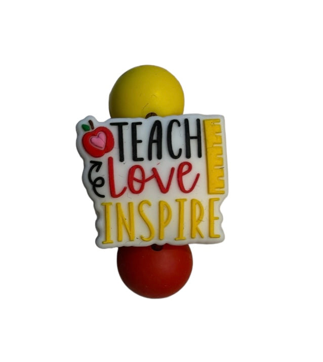 Cup Charm, "Teach, Love, Inspire"