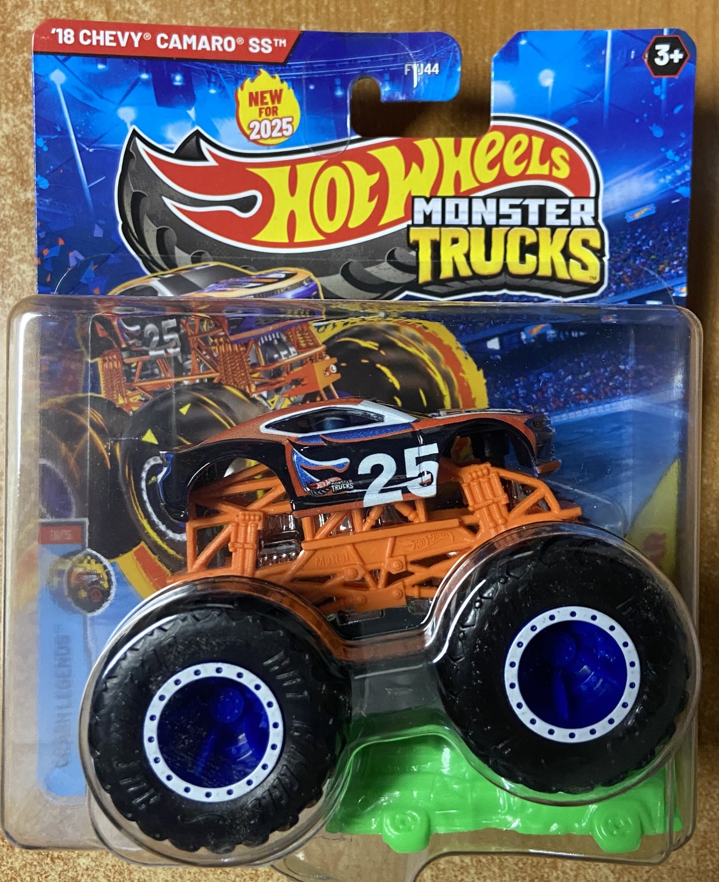 2025 Hot Wheels Monster Trucks - Crash Legends #3 18 Chevy Camaro SS