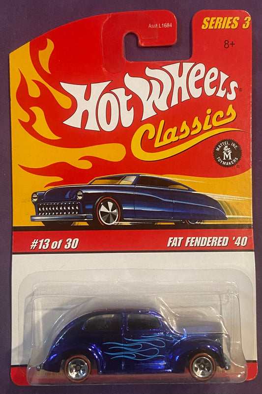 2007 Hot Wheels Classic Series 3 #13 Fat Fendered 40 BLUE