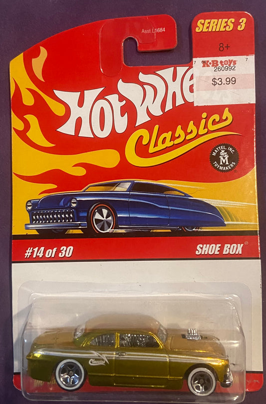 2007 Hot Wheels Classic Series 3 #14 Shoe Box GOLD