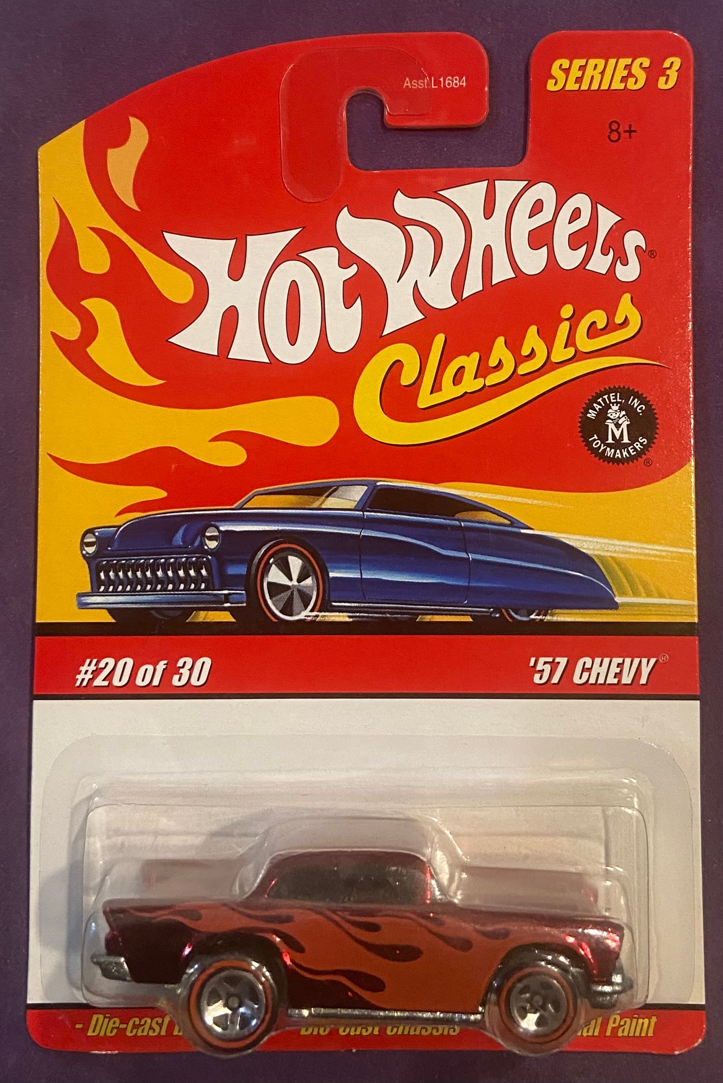 2007 Hot Wheels Classic Series 3 #20 57 Chevy RED