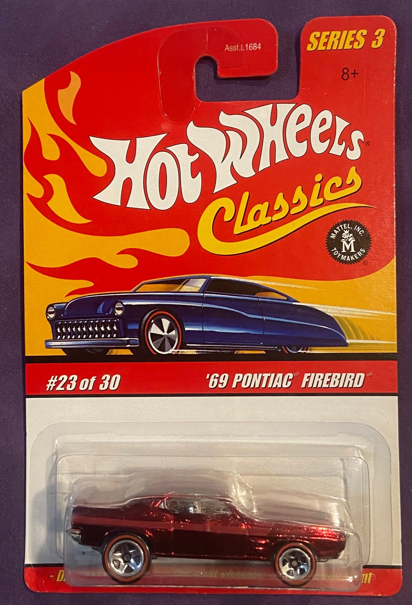 2007 Hot Wheels Classic Series 3 #23 69 Pontiac Firebird RED
