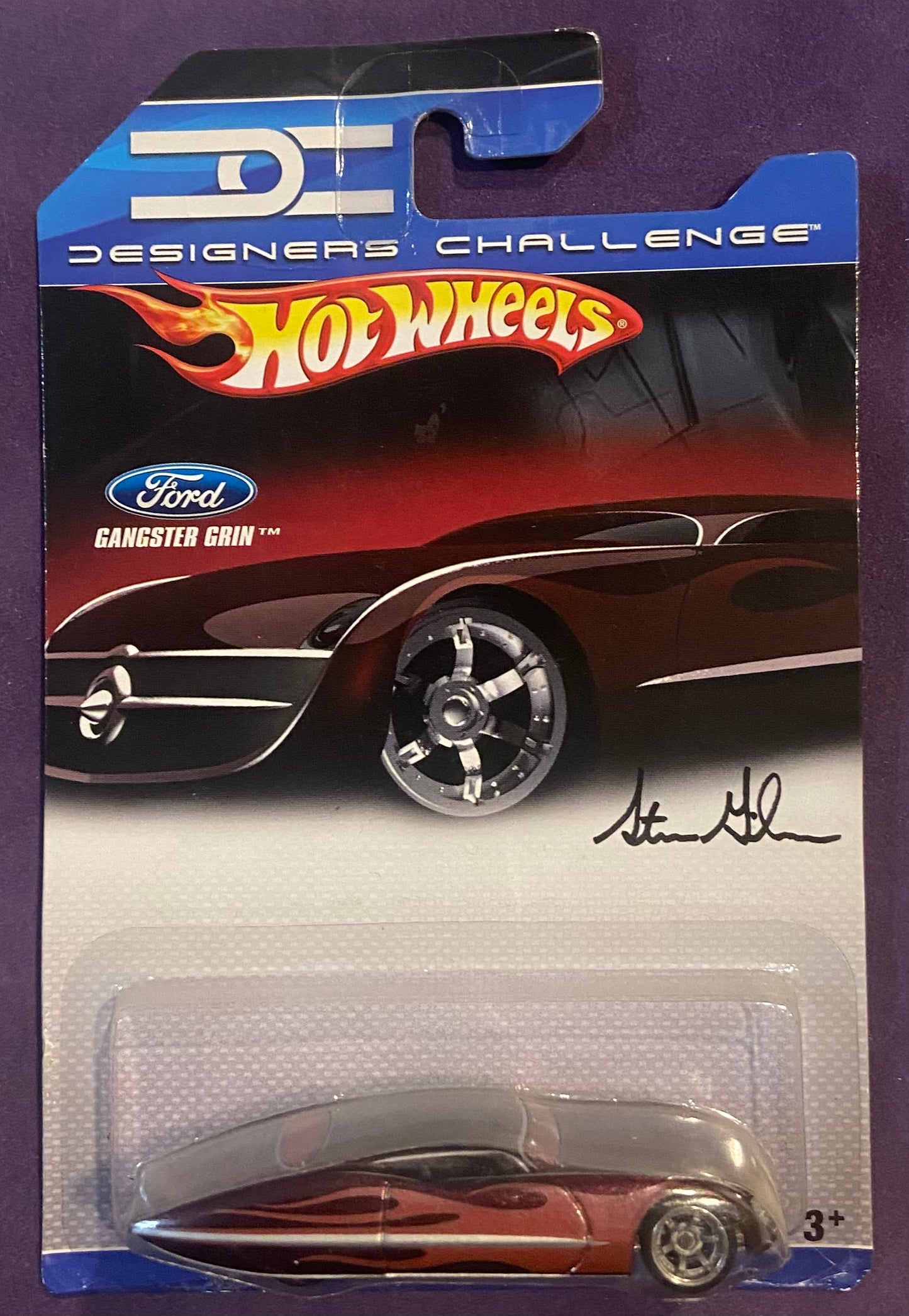 2007 Hot Wheels Designers Challenge #1 Gangster Grin RED