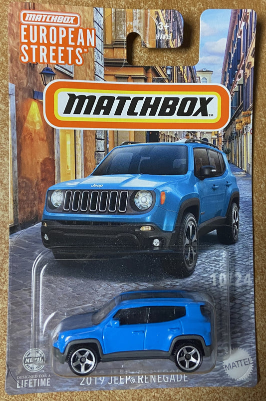 2024 Matchbox European Streets #10 2019 Jeep Renegade