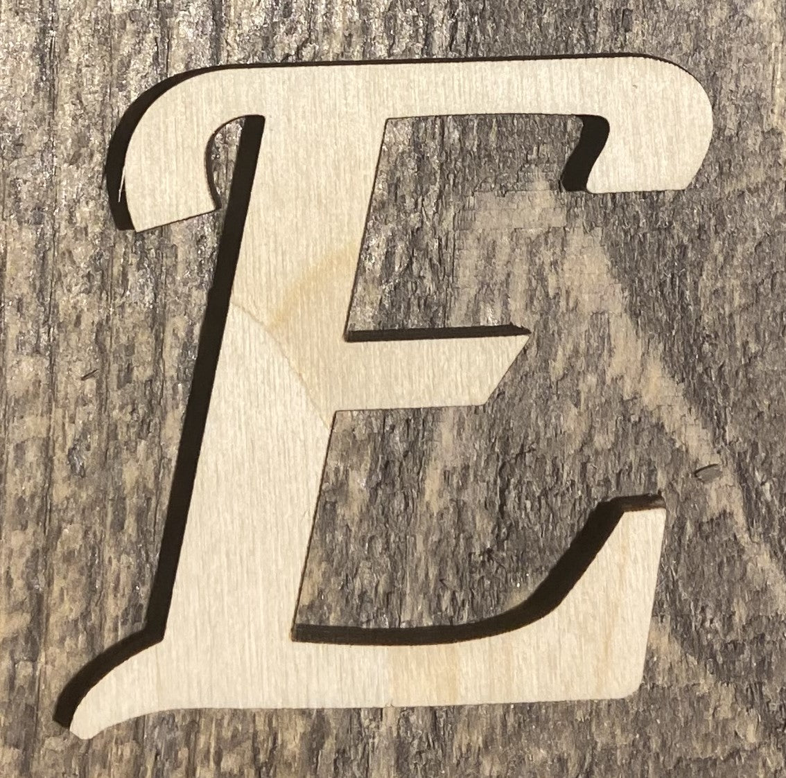 Unfinished 1/8" Plywood Letter - 2" Tall - A-Z - Font #03