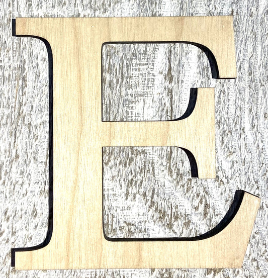 Unfinished 1/4" Plywood Greek Letter Epsilon