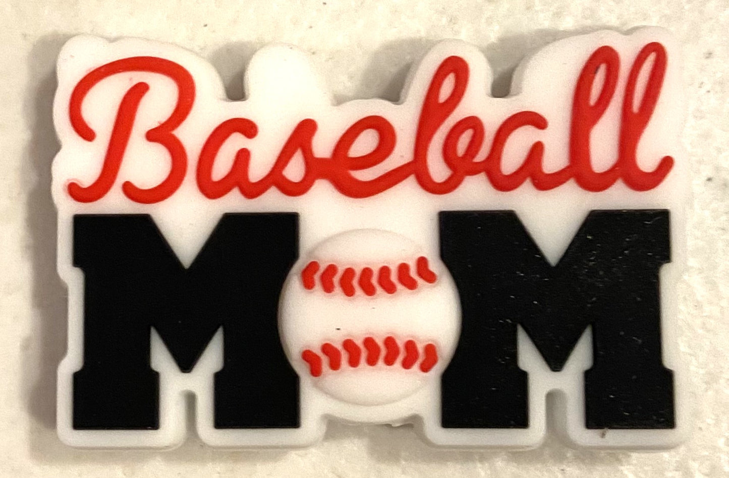 Silicone Focal Bead - Baseball Mom - #FB032