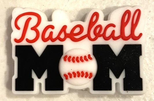 Silicone Focal Bead - Baseball Mom - #FB032