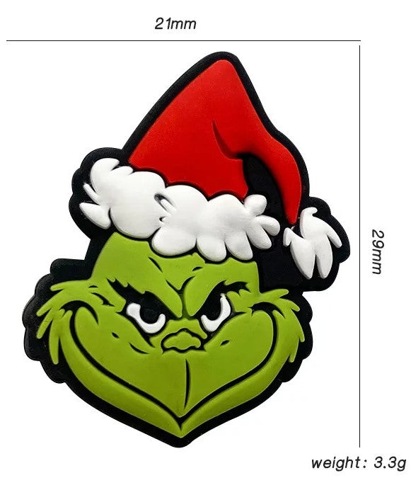 Silicone Focal Bead - Grinch Head - #FB061