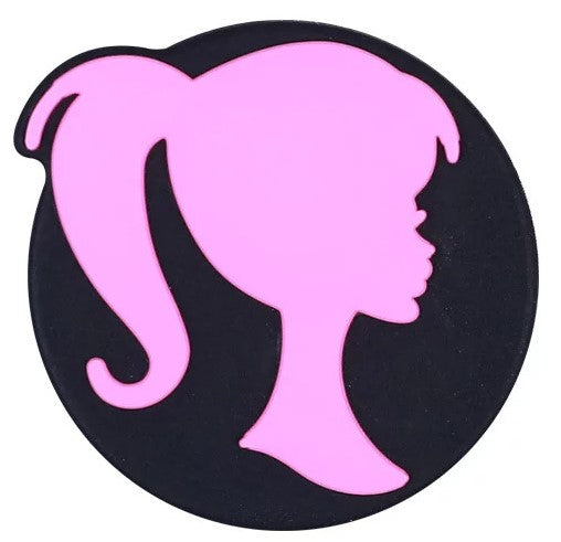 Silicone Focal Bead - Round Barbie - #FB079