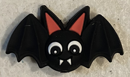 Silicone Focal Bead - Black Bat - #FB087