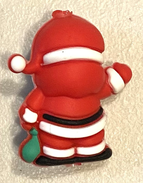 Silicone Focal Bead - 3D Santa - #FB098