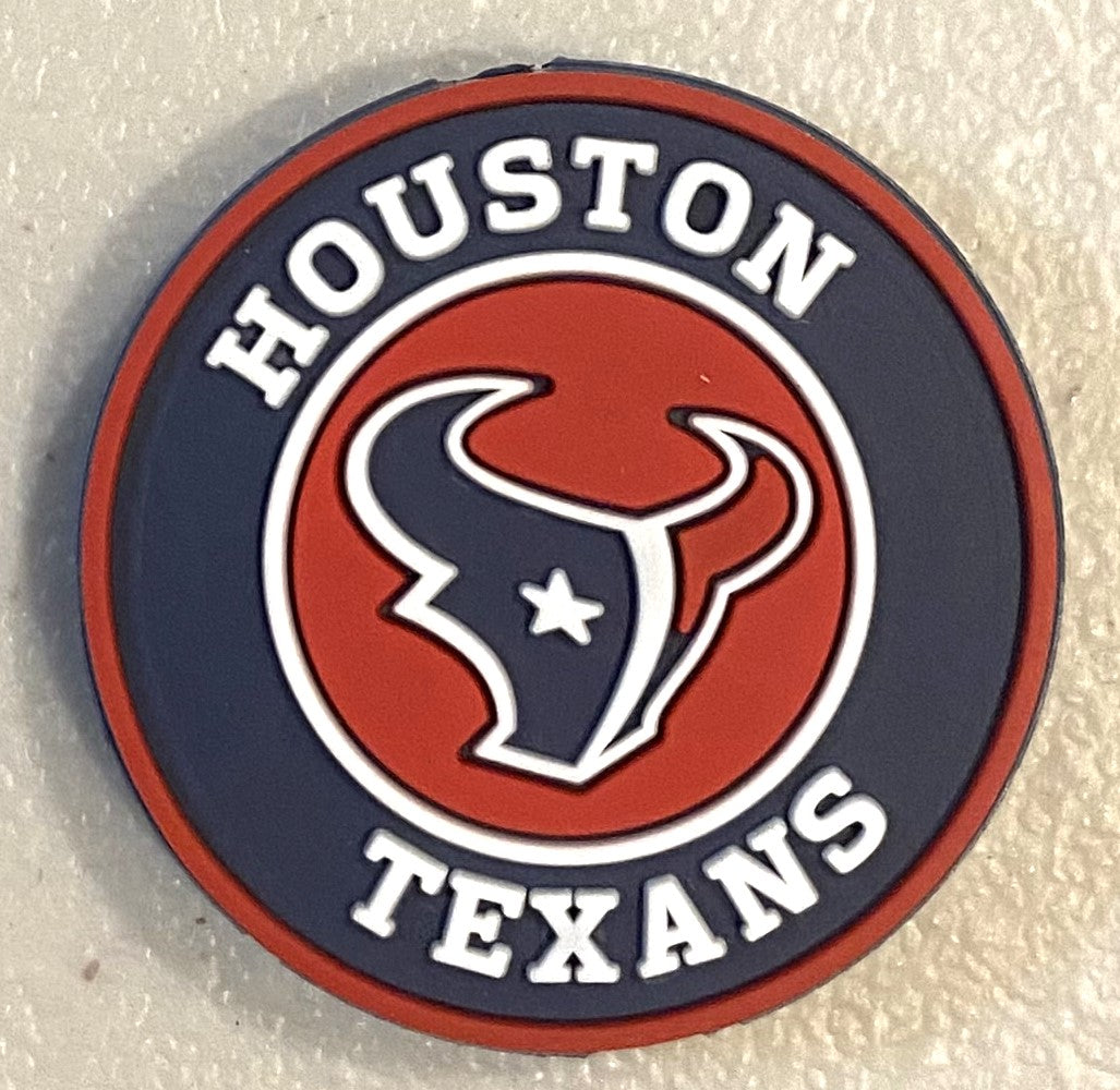 Silicone Focal Bead - Texans - #FB115