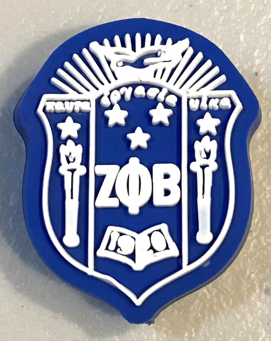 Silicone Focal Bead - Zeta Phi Beta  - #FB152
