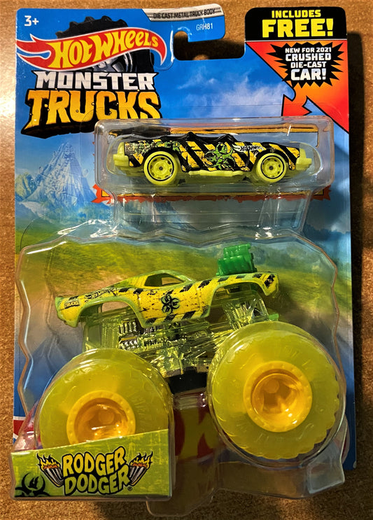 2021 Hot Wheels Monster Trucks #GYL98 Rodger Dodger