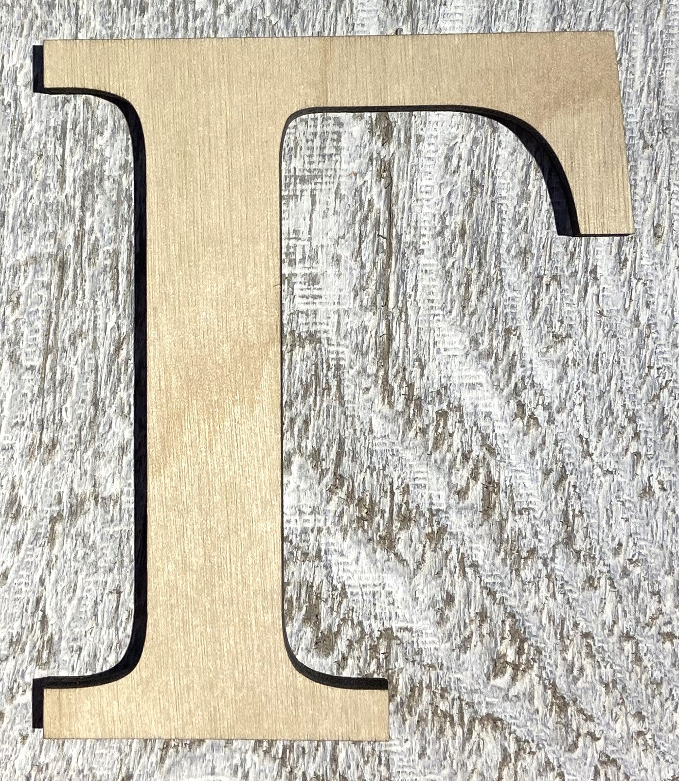 Unfinished 1/8" Plywood Greek Letter - 2" Tall - Font #02