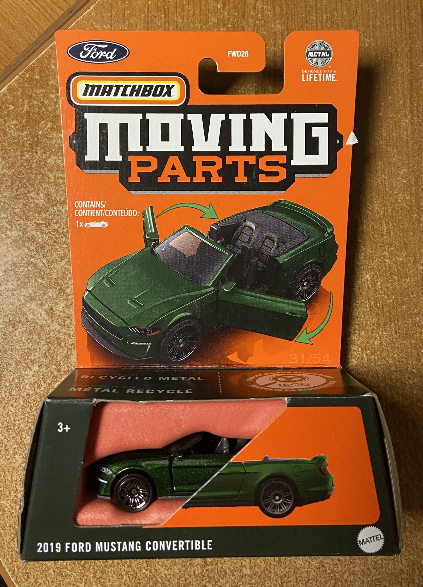 2024 Matchbox Moving Parts 2019 Ford Mustang Convertible