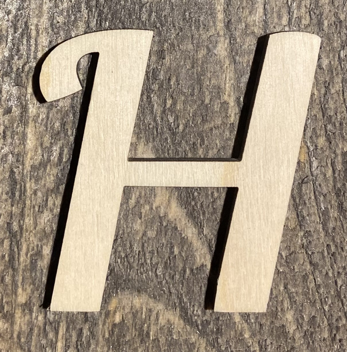 Unfinished 1/8" Plywood Letter - 2" Tall - A-Z - Font #03