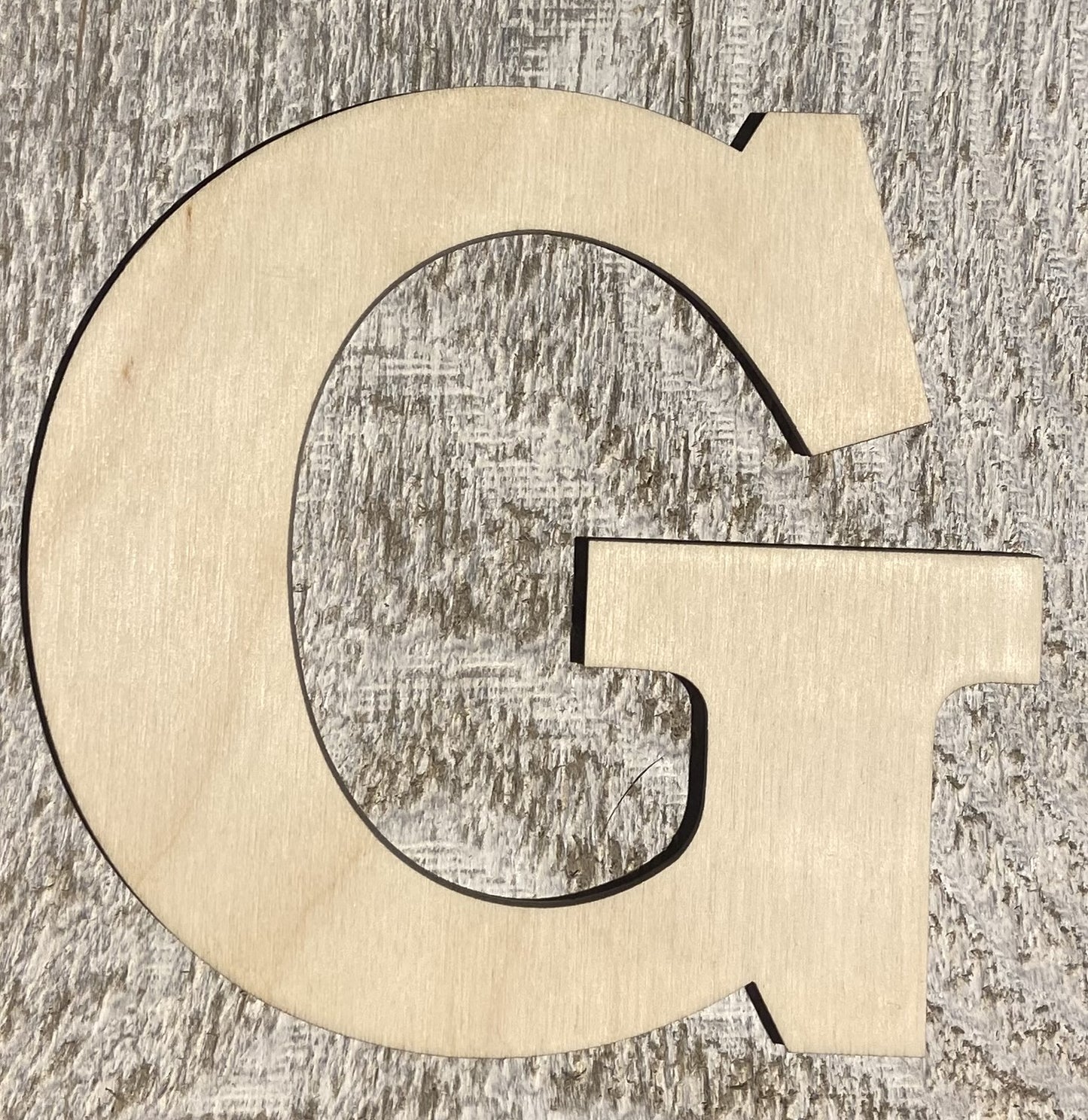 Unfinished 1/4" Plywood Letter - 10" Tall - A-Z - Font #01