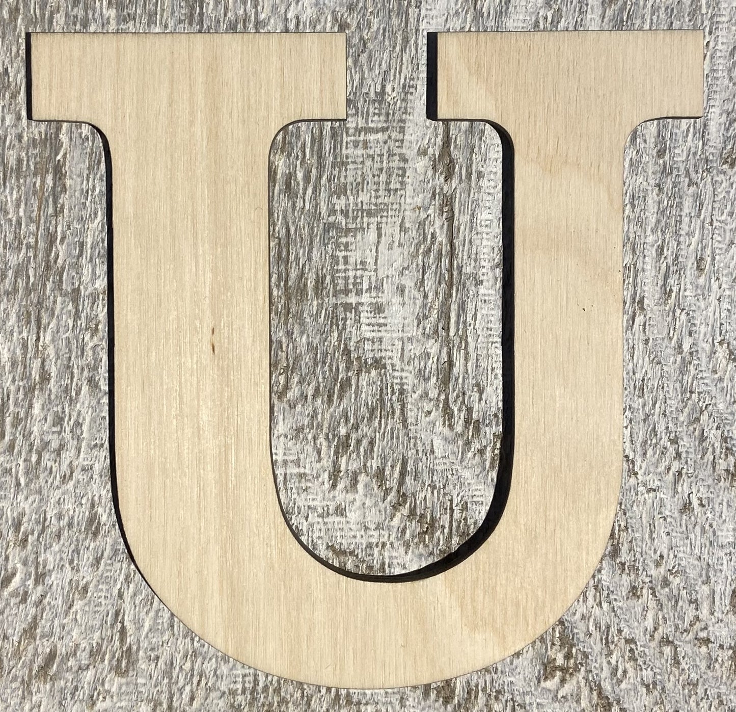 Unfinished 1/4" Plywood Letter - 10" Tall - A-Z - Font #01