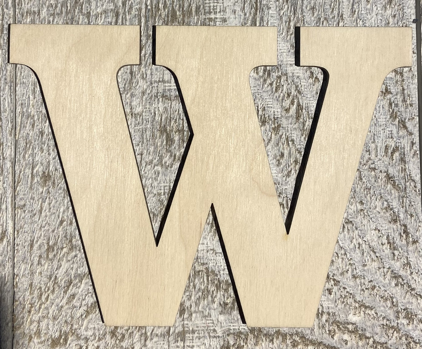 Unfinished 1/4" Plywood Letter - 10" Tall - A-Z - Font #01